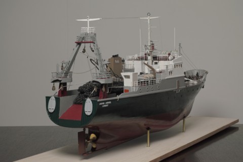 Maquette chalutier Jeanine Andrée
