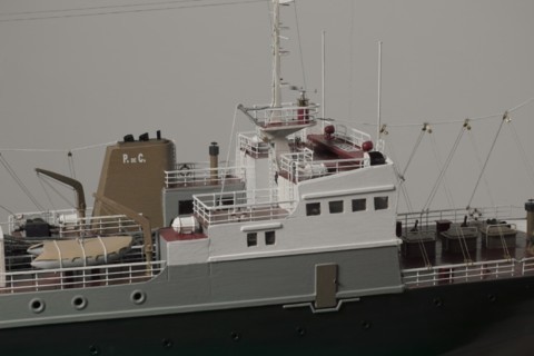 Maquette chalutier Jeanine Andrée