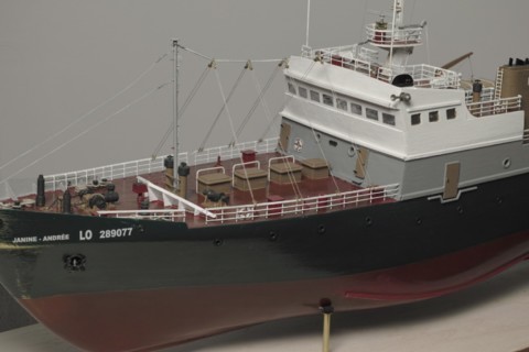 Maquette chalutier Jeanine Andrée