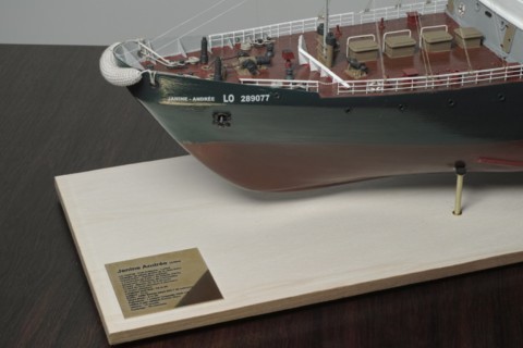 Maquette chalutier Jeanine Andrée