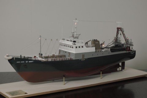 Maquette chalutier Jeanine Andrée