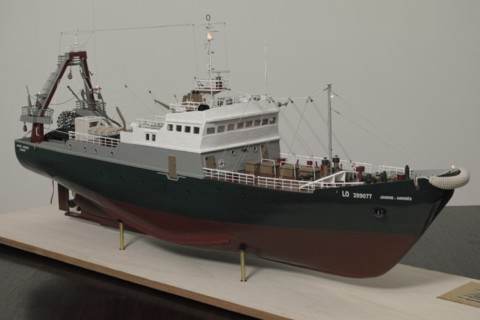 Maquette chalutier Jeanine Andrée