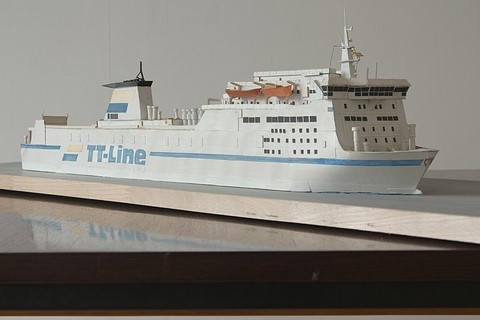 Maquette de bateau : Car-ferry Robin Hood