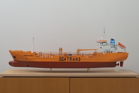 Maquette du pétrolier Trans Sund