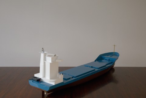 Porte-conteneur bleu RC