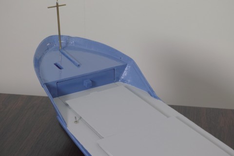 Porte-conteneur Bleu-Gris